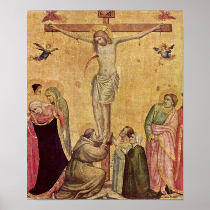 Giotto di Bondone   Christ between Mary and John Print