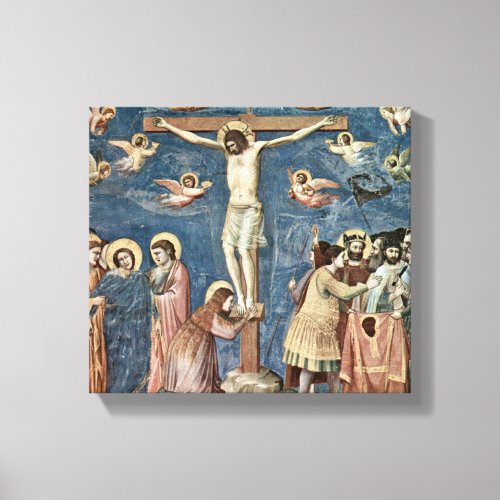 Giotto di Bondone _ Crucifixion Canvas Print