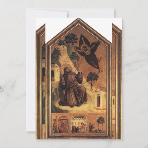 Giotto di Bondone _ Stigmata of St Francis Invitation