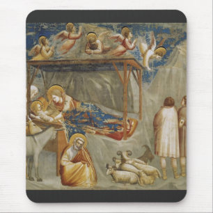 Giotto di Bondone The Nativity Fine Art Collection Mouse Pad