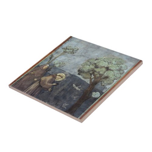 Giotto St Francis Preaching to the Birds Ceramic Tile
