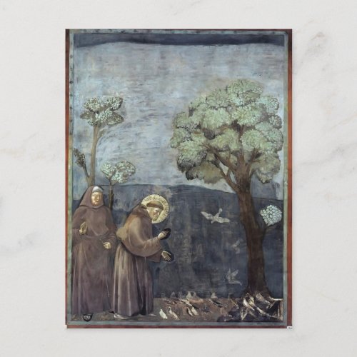 Giotto St Francis Preaching to the Birds Postcard