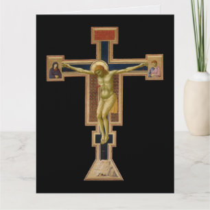 Giotto's Crucifix circa 1290 - 1295 sympathy card. Thank You Card
