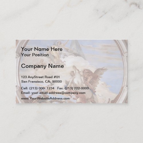 Giovanni Battista Tiepolo Bellerophon on Pegasus Business Card