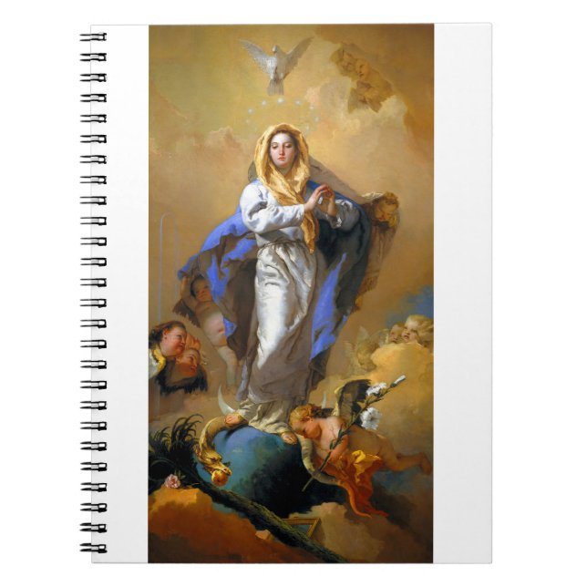 Giovanni Battista Tiepolo Immaculate Design Notebook (Front)