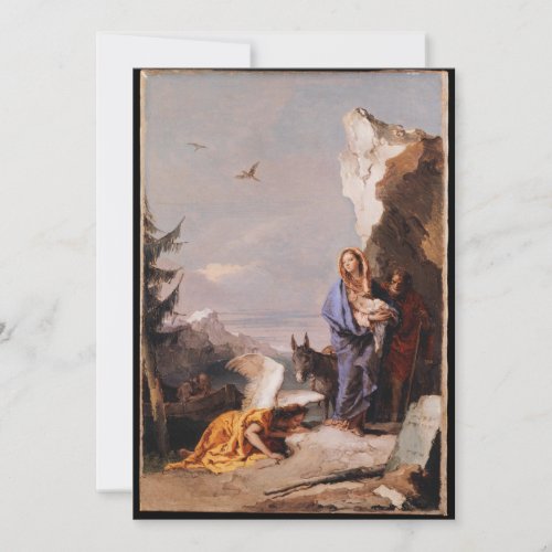 Giovanni Battista Tiepolo _ The Flight into Egypt Invitation