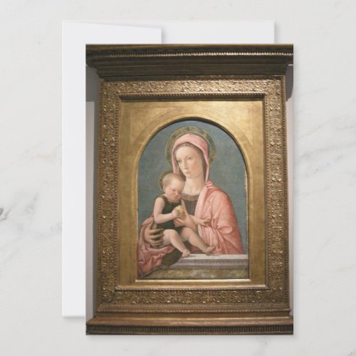 Giovanni Bellini  Madonna and Baby Invitation