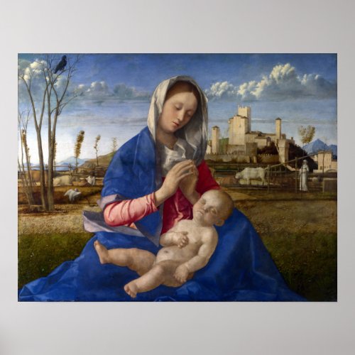 Giovanni Bellini Madonna of the Meadow Poster