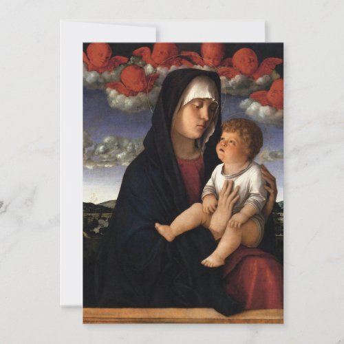 Giovanni Bellini _ Madonna of the Red Cherubims Invitation