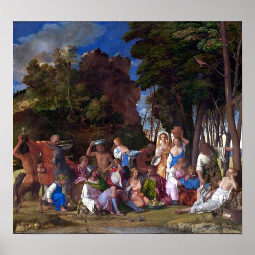 Giovanni Bellini Titian Feast of the Gods Poster