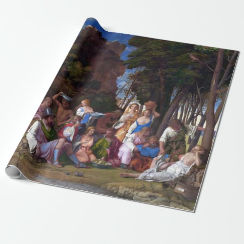 Giovanni Bellini Titian Feast of the Gods Wrapping Paper