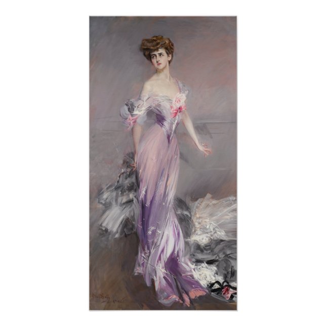 Giovanni Boldini Portrait of Mrs. Howard-Johnston Poster (Front)