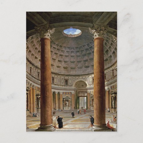 Giovanni Paolo Panini _ The Pantheon Rome Postcard
