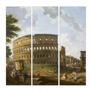 Giovanni Paolo Panini View of the Colosseum Triptych