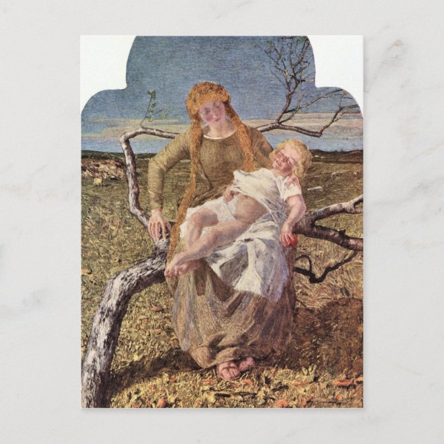 Giovanni Segantini - Fruit of Love Postcard (Front)