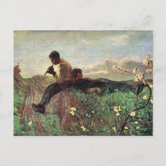 Giovanni Segantini - Idyll Postcard (Front)
