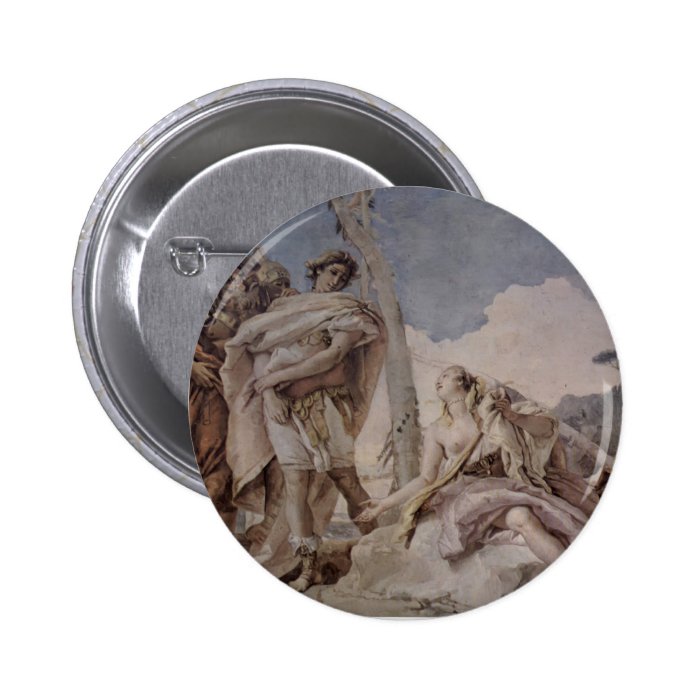 Giovanni Tiepolo Rinaldo Abandoning Armida Pinback Button