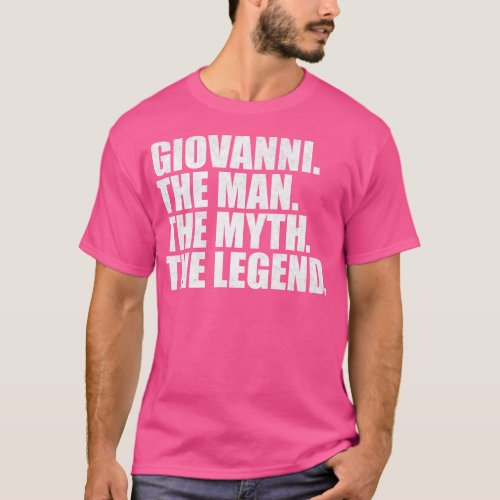 GiovanniGiovanni Name Giovanni given name T_Shirt