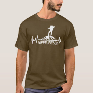 Gipfelfieber Bergsteiger Wanderer Bergwandern Puls T-Shirt