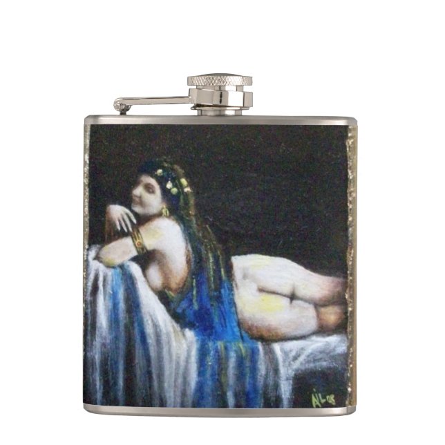 GIPSY BLUE HIP FLASK (Front)