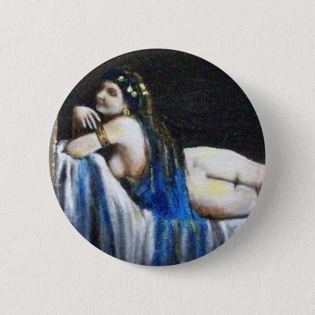 GIPSY BLUE PINBACK BUTTON (Front)