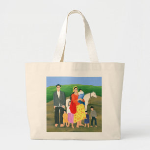 Gipsy Family 1986 Large Tote Bag