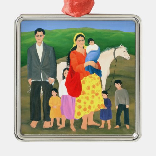 Gipsy Family 1986 Metal Ornament