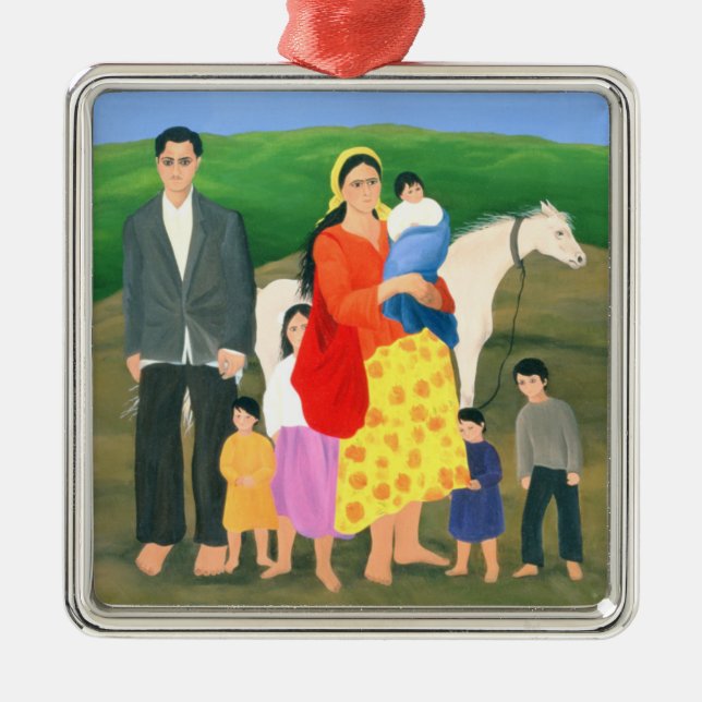 Gipsy Family 1986 Metal Ornament (Front)