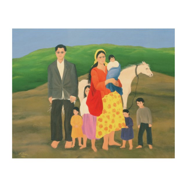 Gipsy Family 1986 Wood Wall Decor (Front)