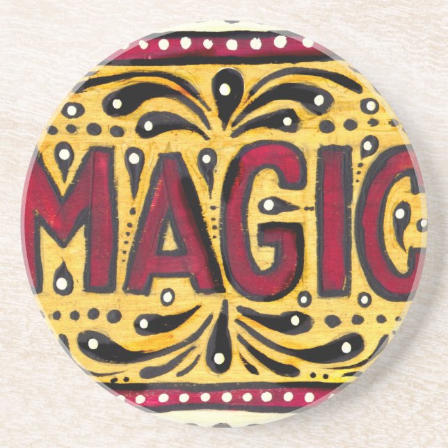 Gipsy Magic Sandstone Coaster (Front)