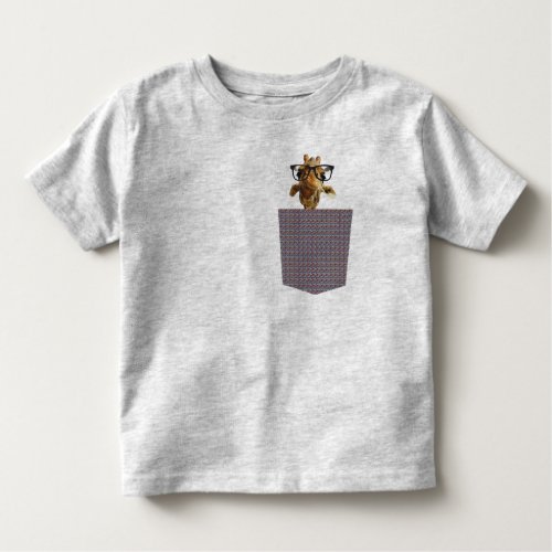 giraff peek_a_boo pocket tee nature T_shirt design