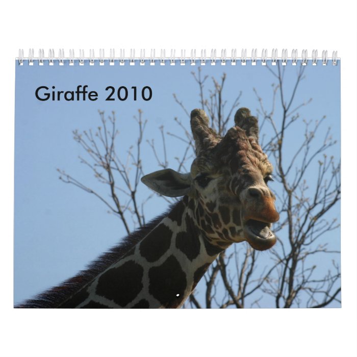 Giraffe 2010 calendars
