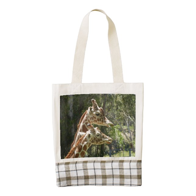 Giraffe 2-sided HEART Tote Bag (Front)