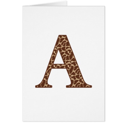 Giraffe A Cards (Front)