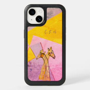 Giraffe Abstract Animal OtterBox iPhone 14 Case