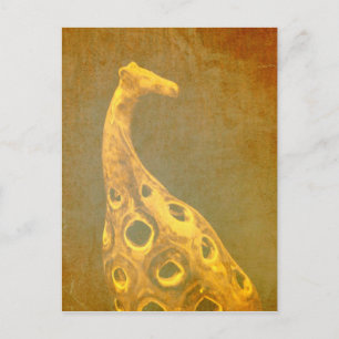 Giraffe Abstract Postcard