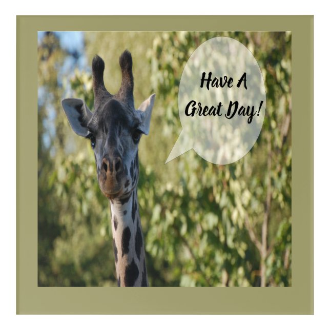 Giraffe  acrylic print (Front)