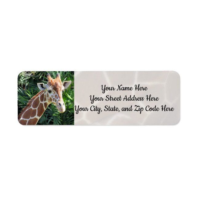 Giraffe Address Labels (Front)