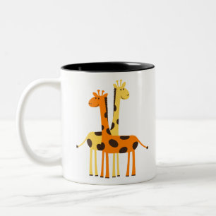 Giraffe Africa Safari Two-Tone Coffee Mug
