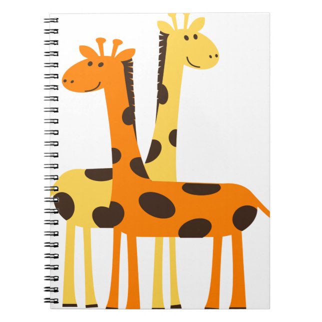 giraffe africa safari wildlife notebook (Front)