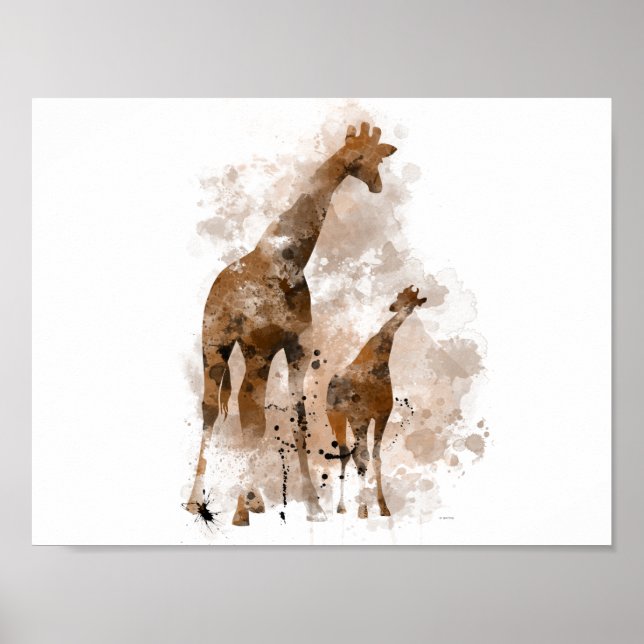 GIRAFFE AND BABY - Poster (Front)