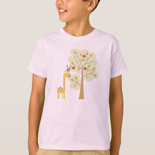 Giraffe and Bunny T_Shirt