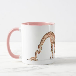 Giraffe and calf 'Best mum ever' mug