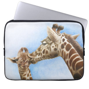 Giraffe and Calf Electronics Bag