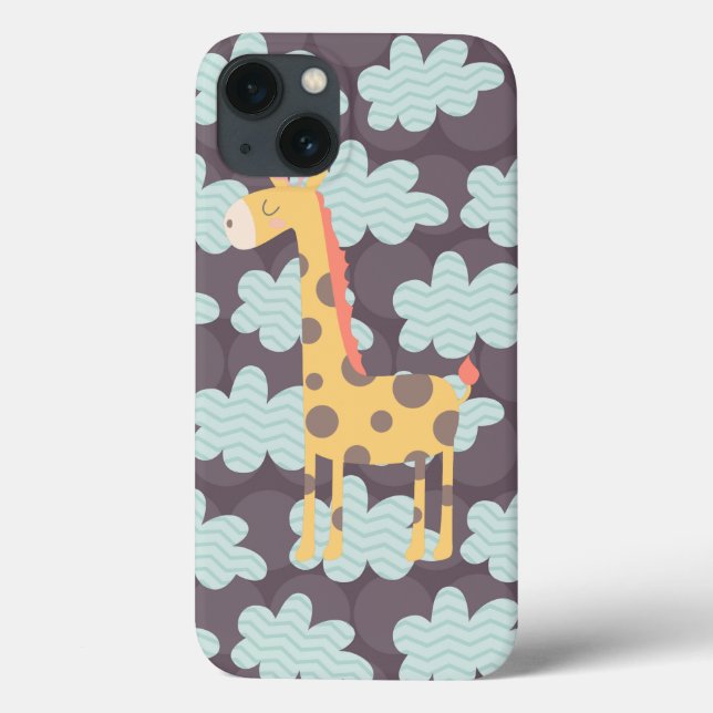 Giraffe and Clouds Case-Mate iPhone Case (Back)