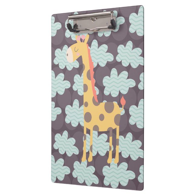 Giraffe and Clouds Clipboard (Left)