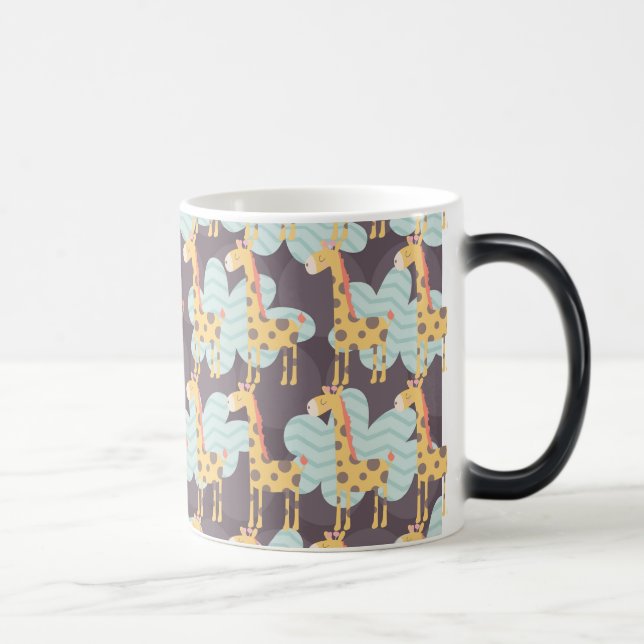 Giraffe and Clouds Color Morph Mug (Right)