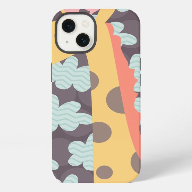 Giraffe and Clouds Iphone Case (Back)