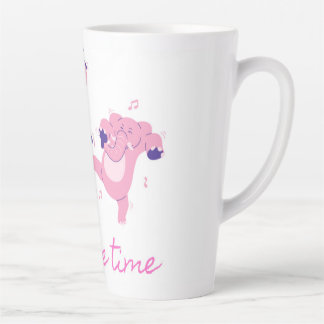 Giraffe and elephant mugs coffee