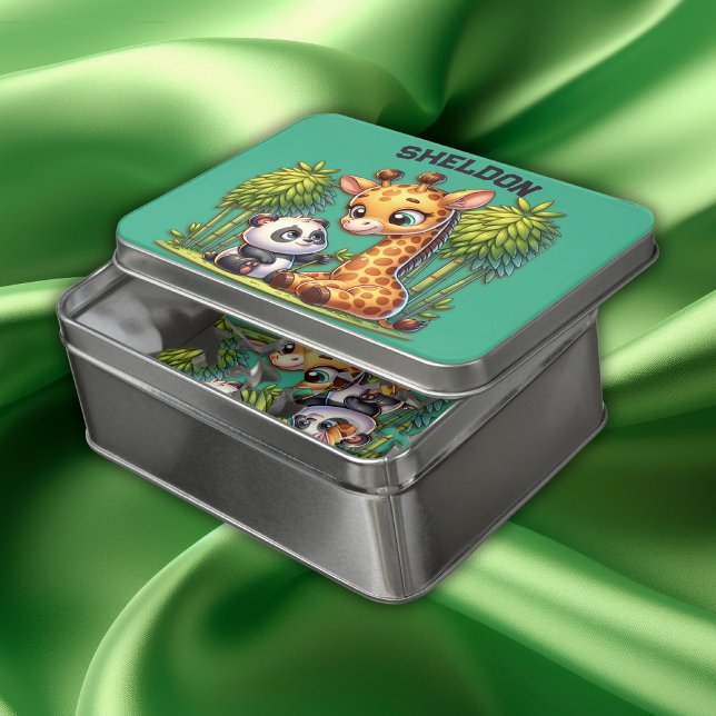 Giraffe and Panda Monogrammed Name | Jigsaw Puzzle (Creator Uploaded)